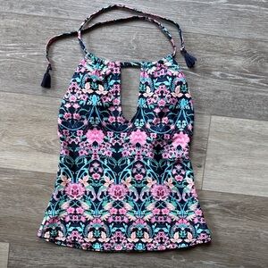 Jessica Simpson Pink and Blue Floral Kids One Piece